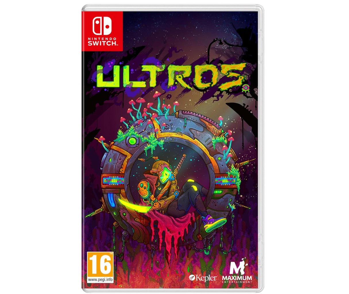 Ultros Nintendo Switch. Metroidvania de ciencia ficción con arte de El Huervo (