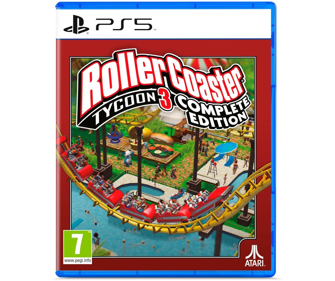 RollerCoaster Tycoon 3 Complete Edition PS5. Edición completa con las expansion oferta descuento