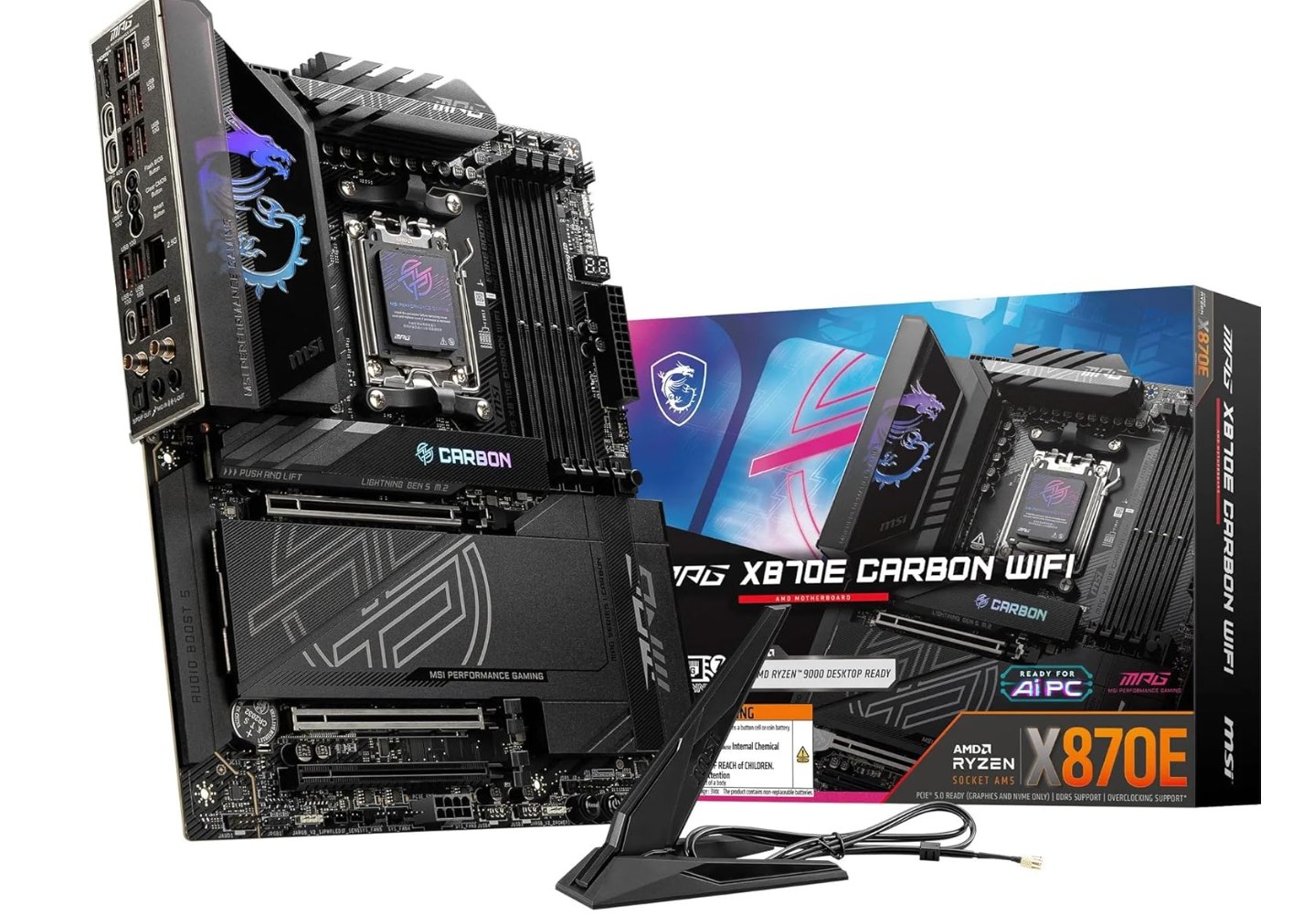 Msi Mpg X870E Carbon Wifi Placa Base Atx Am5. Chipset X870E · Vrm 18 Fases 110A