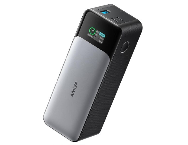 Anker Power Bank Carga Rápida 737, Cargador Portátil de 24.000 mAh y con 3 Puertos, 140 W