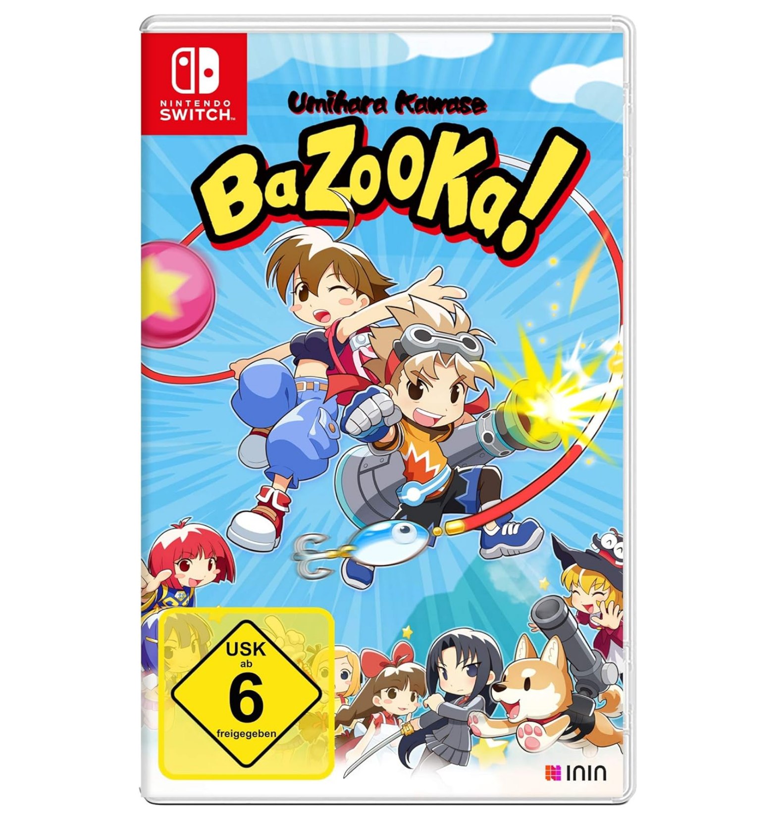 Umihara Kawase: BaZooKa! para Nintendo Switch. Juego arcade multijugador con com