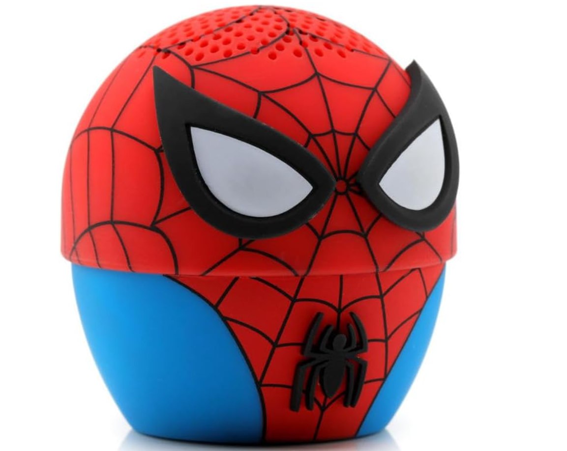 Bitty Boomers Spider-Man Mini Altavoz Bluetooth. 5 cm, Bluetooth 5.0, alcance 9