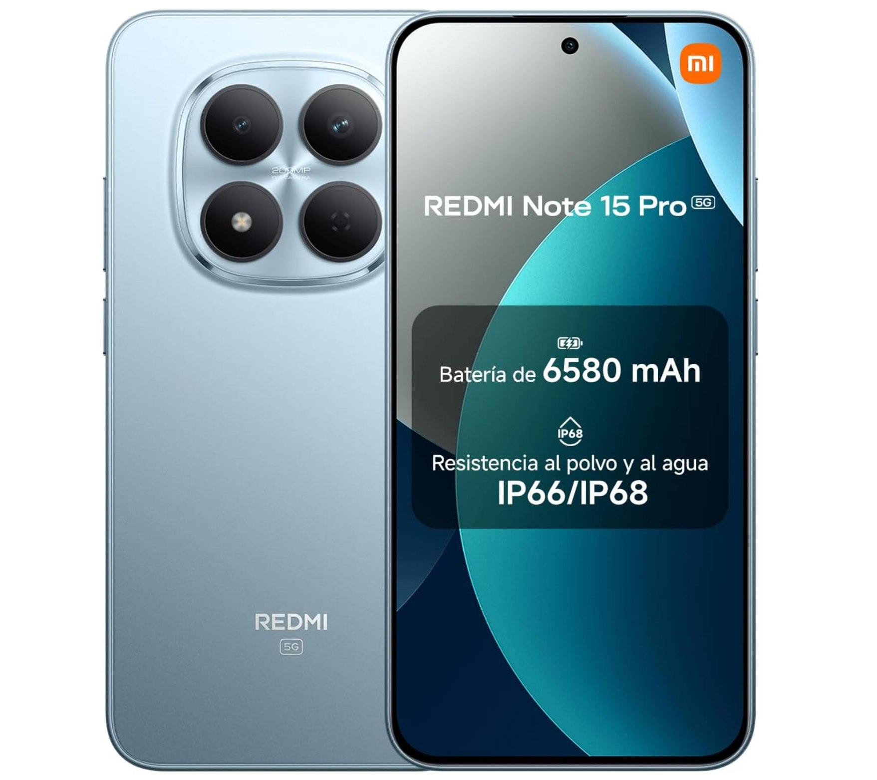 Xiaomi Redmi Note 15 Pro 5G 8+512 GB. Pantalla AMOLED 6,83" 1.5K 120 Hz, hasta 3
