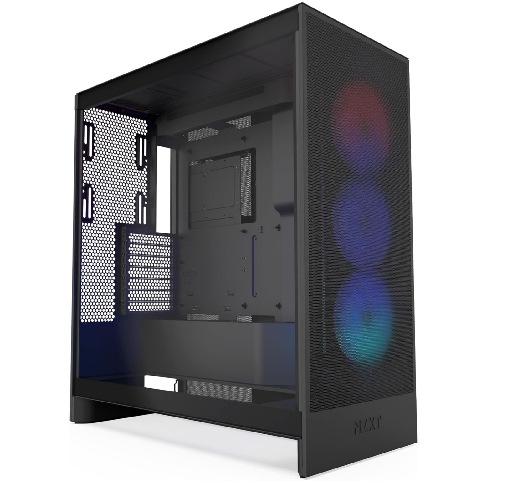 NZXT H7 Flow RGB 2024 Caja Semitorre ATX. 3 ventiladores RGB frontales de 120 mm
