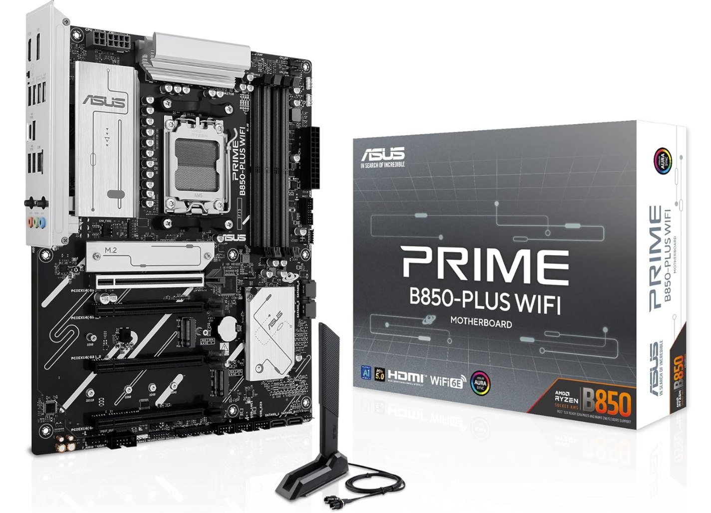 Asus Prime B850-Plus Wifi Placa Base AMD Am5 Atx Ddr5. Chipset B850, Pcie 5.0 X1