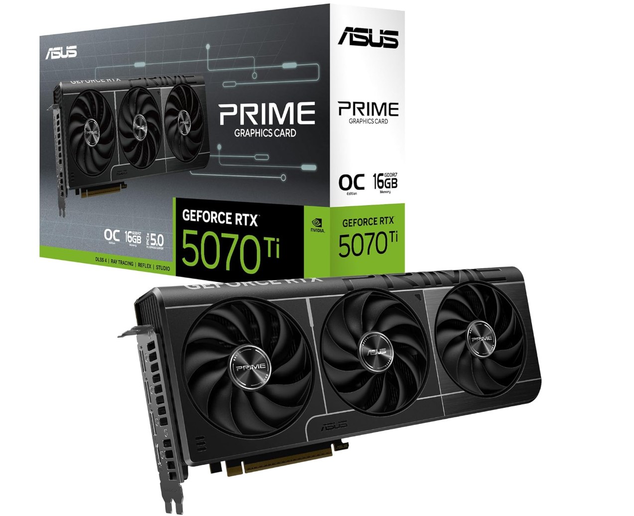 Asus Prime Geforce RTX 5070 Ti Oc 16 GB Gddr7. Arquitectura Nvidia Blackwell, 1