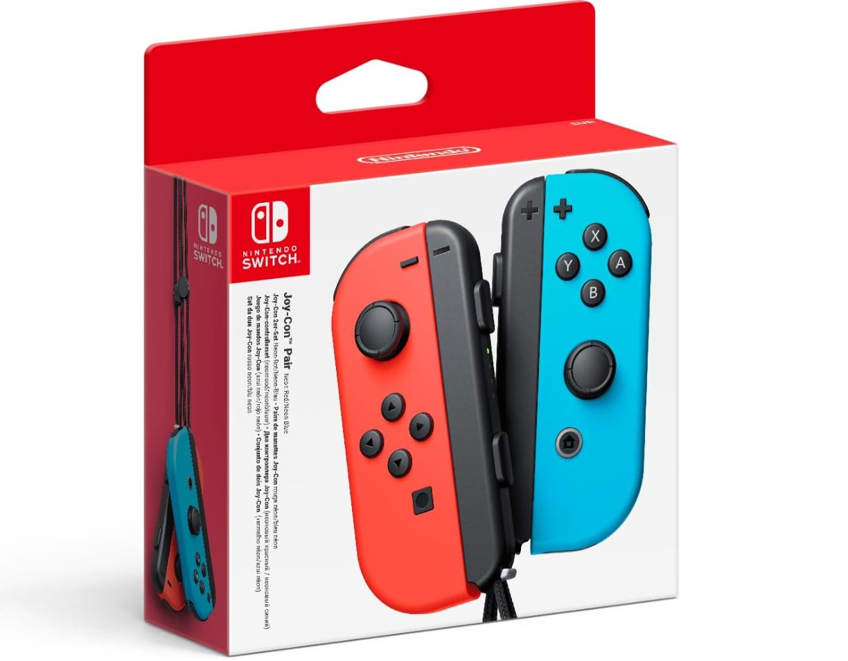 Nintendo Joy-Con Azul Neón/Rojo Neón Nintendo Switch. Pack con Joy-Con izquier