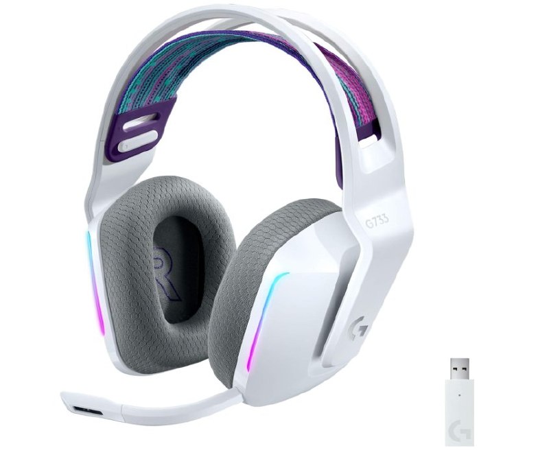 Logitech G733 Lightspeed Auriculares Gaming Inalámbricos Blanco. 29h de baterí