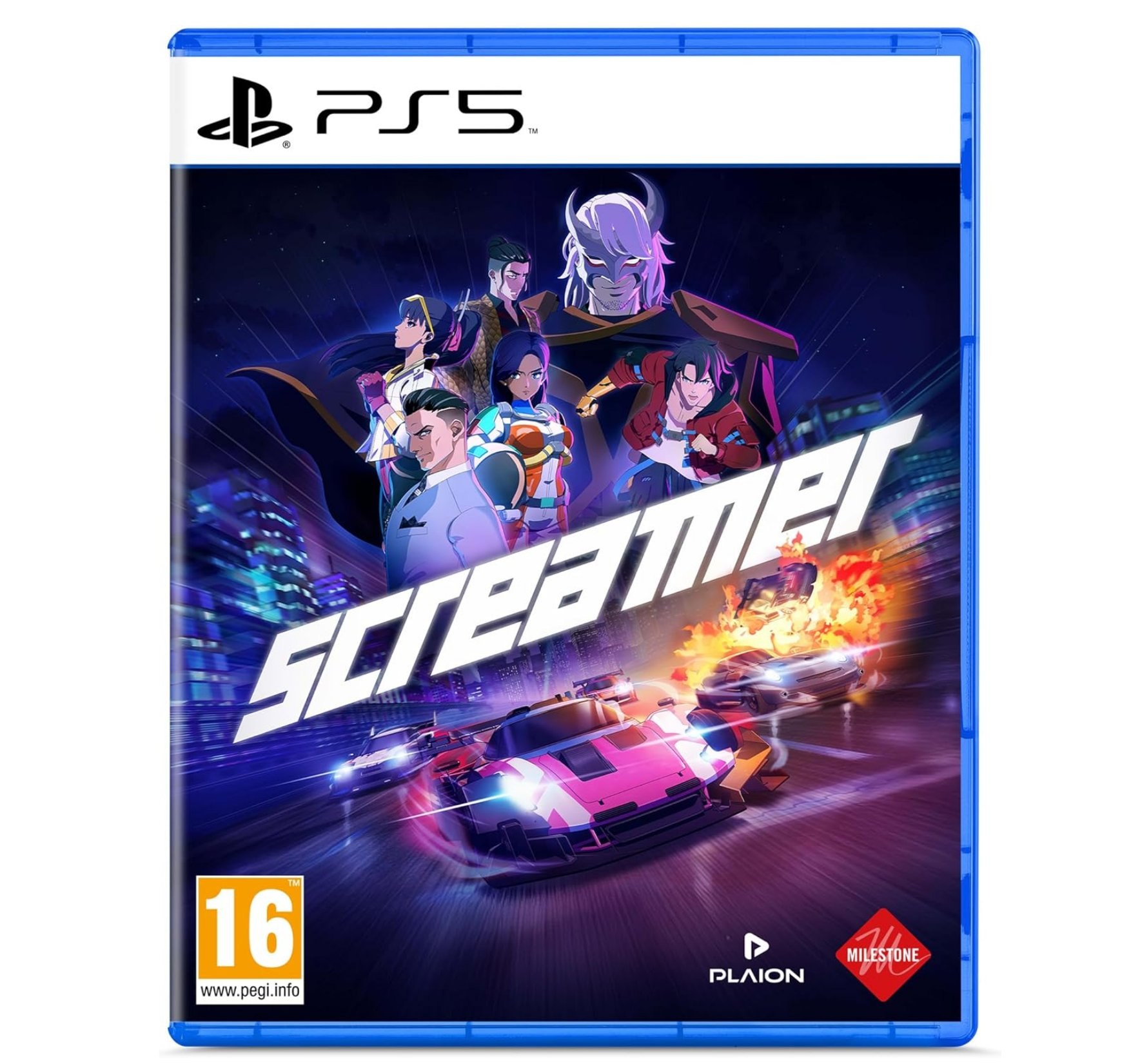 Screamer PS5. 1-4 jugadores, +16 años. Arcade de carreras con estética anime y