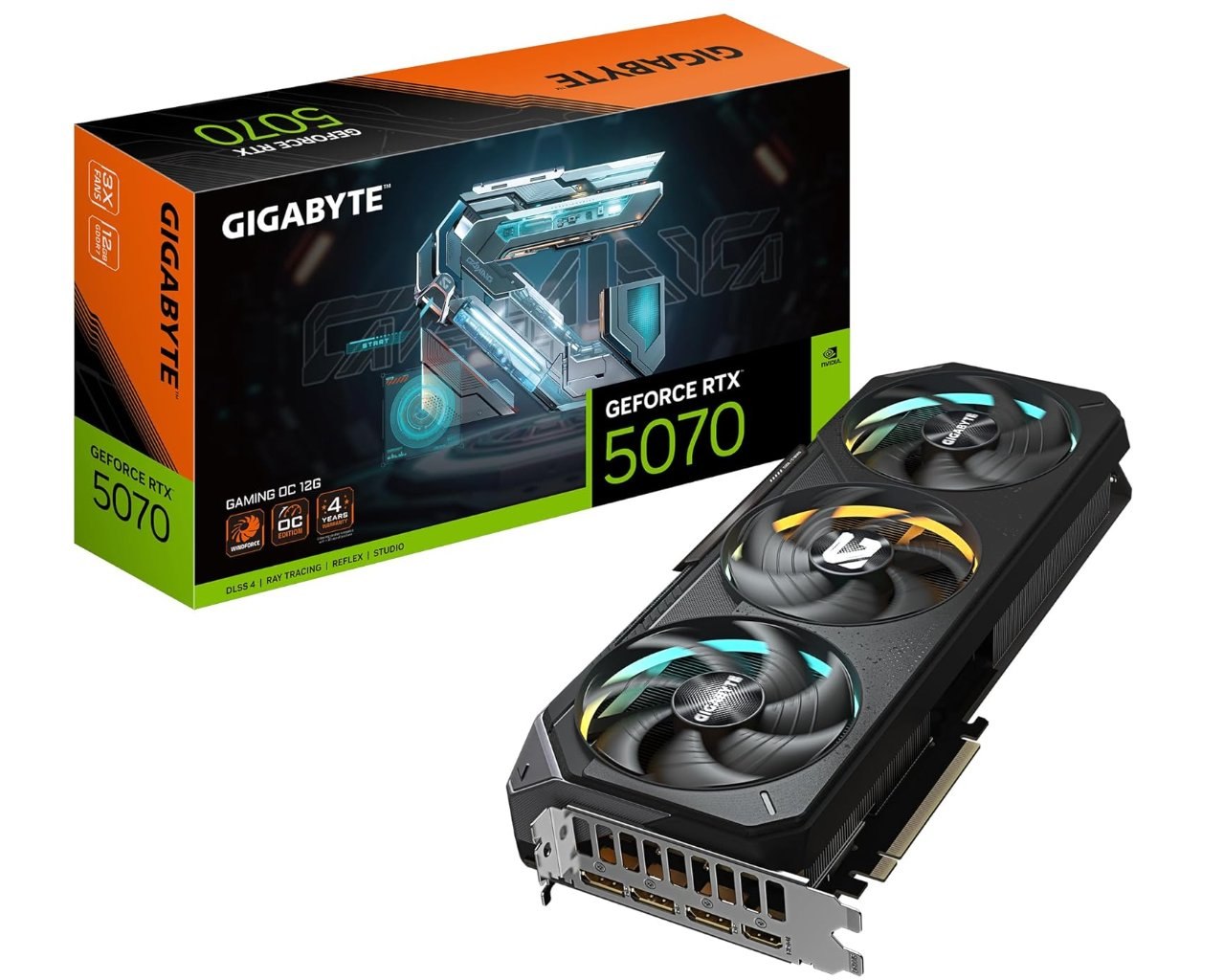 Gigabyte Geforce RTX 5070 Gaming Oc 12G. 12 GB Gddr7 192 Bits, Pci-E 5.0 Y Core