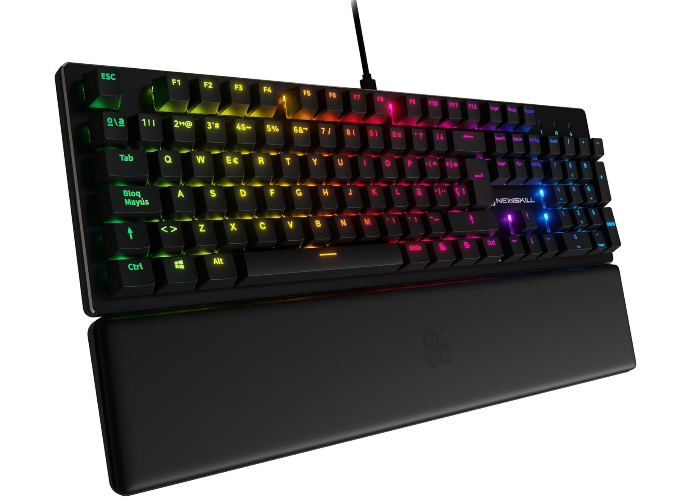 Newskill Serike V2 Teclado Mecánico RGB Hot-Swap Español Negro. Switches mecá
