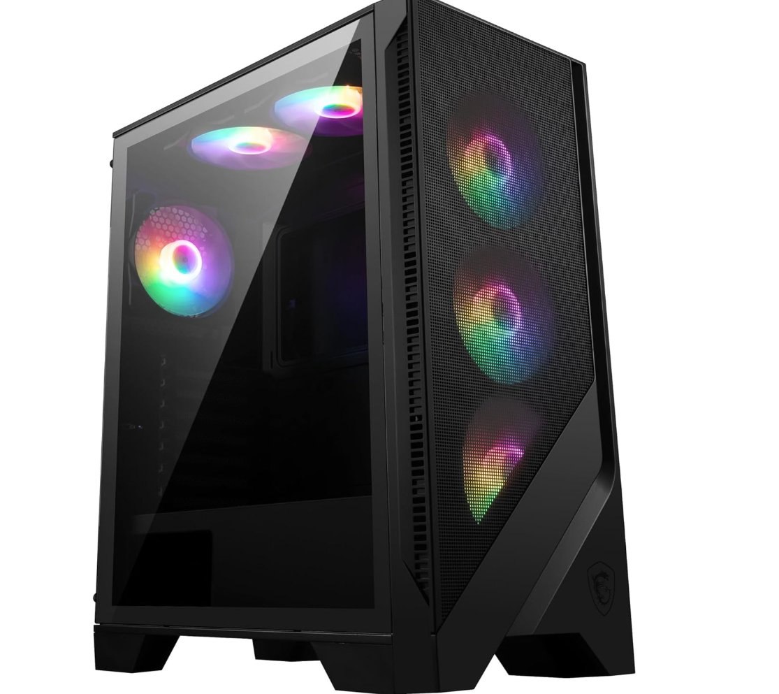 MSI Mag Forge 120A Airflow Caja de PC Cristal Templado USB 3.2. 4 ventiladores d