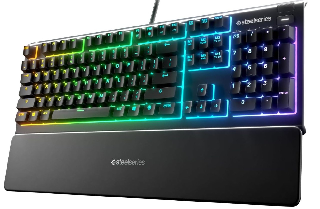 SteelSeries Apex 3 Teclado Gaming RGB. Resistencia al agua IP32 frente a líquid