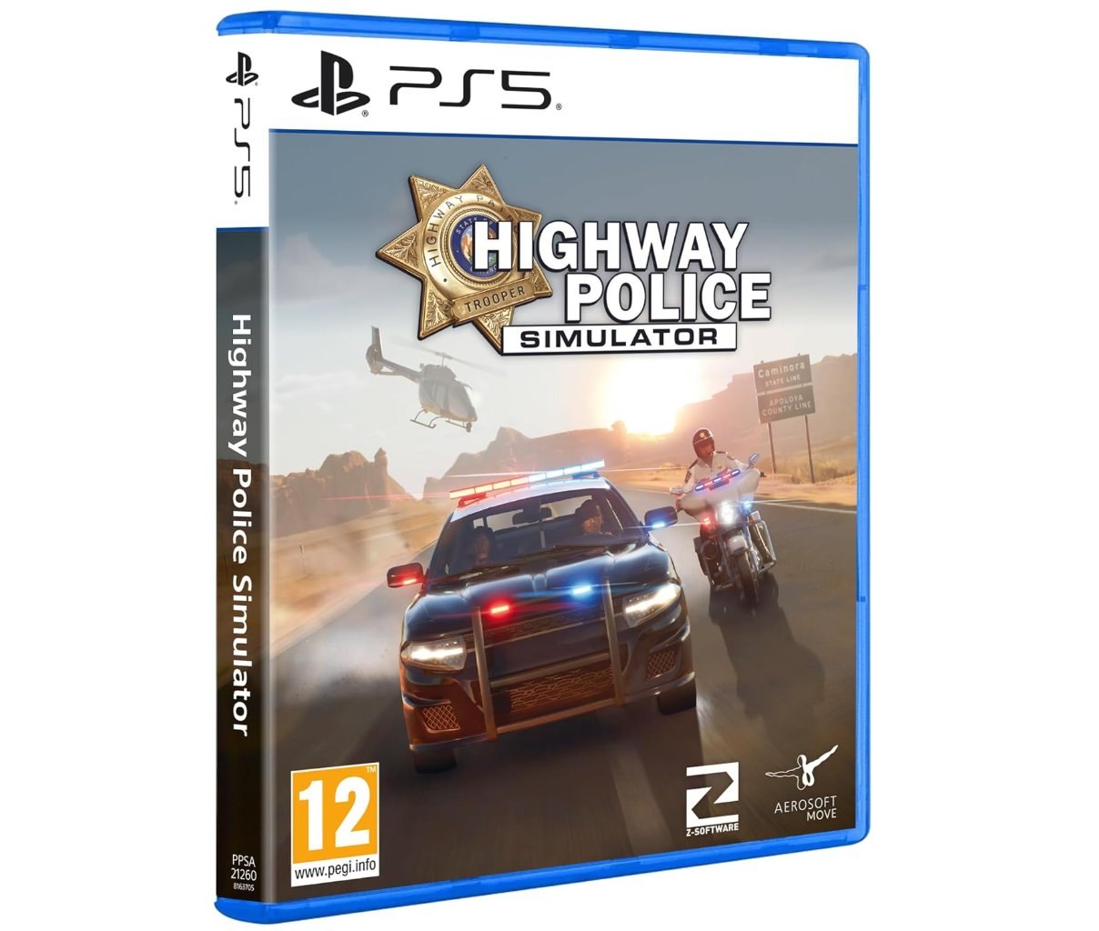 Highway Police Simulator PS5. Mundo abierto en la región ficticia de Caminora