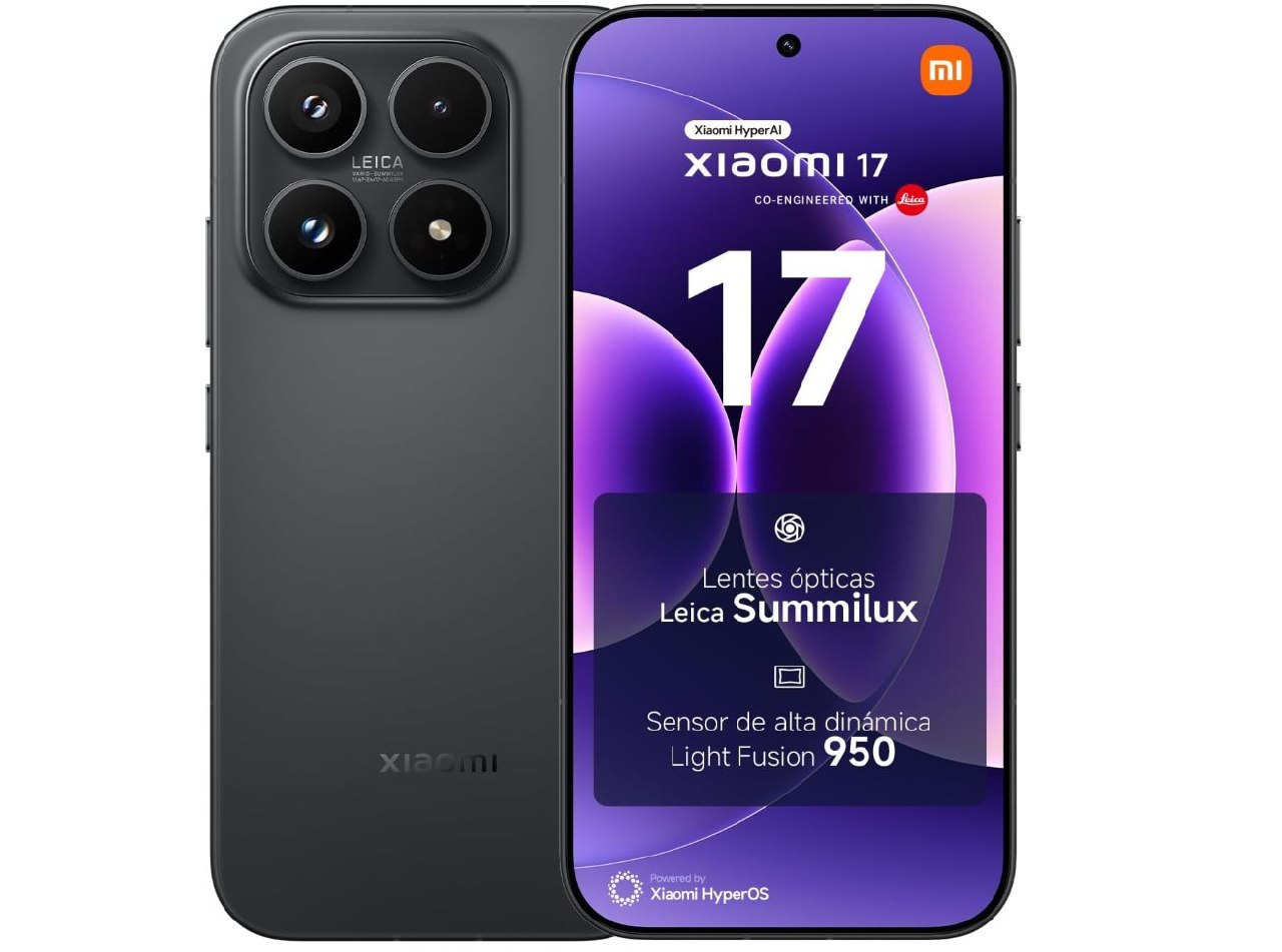 Xiaomi 17 Smartphone 12+512GB. Lente Leica Summilux ƒ/1.67 con sensor Light Fus
