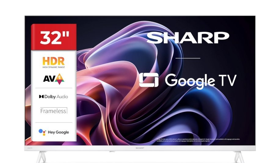 Sharp Televisor 32" Full Hd Google Tv. HDR10 y audio Dolby Digital. Google TV co