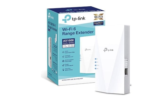 TP-Link RE500X Repetidor WiFi 6 AX1500. Repetidor WiFi 6 AX1500 con puerto Ether