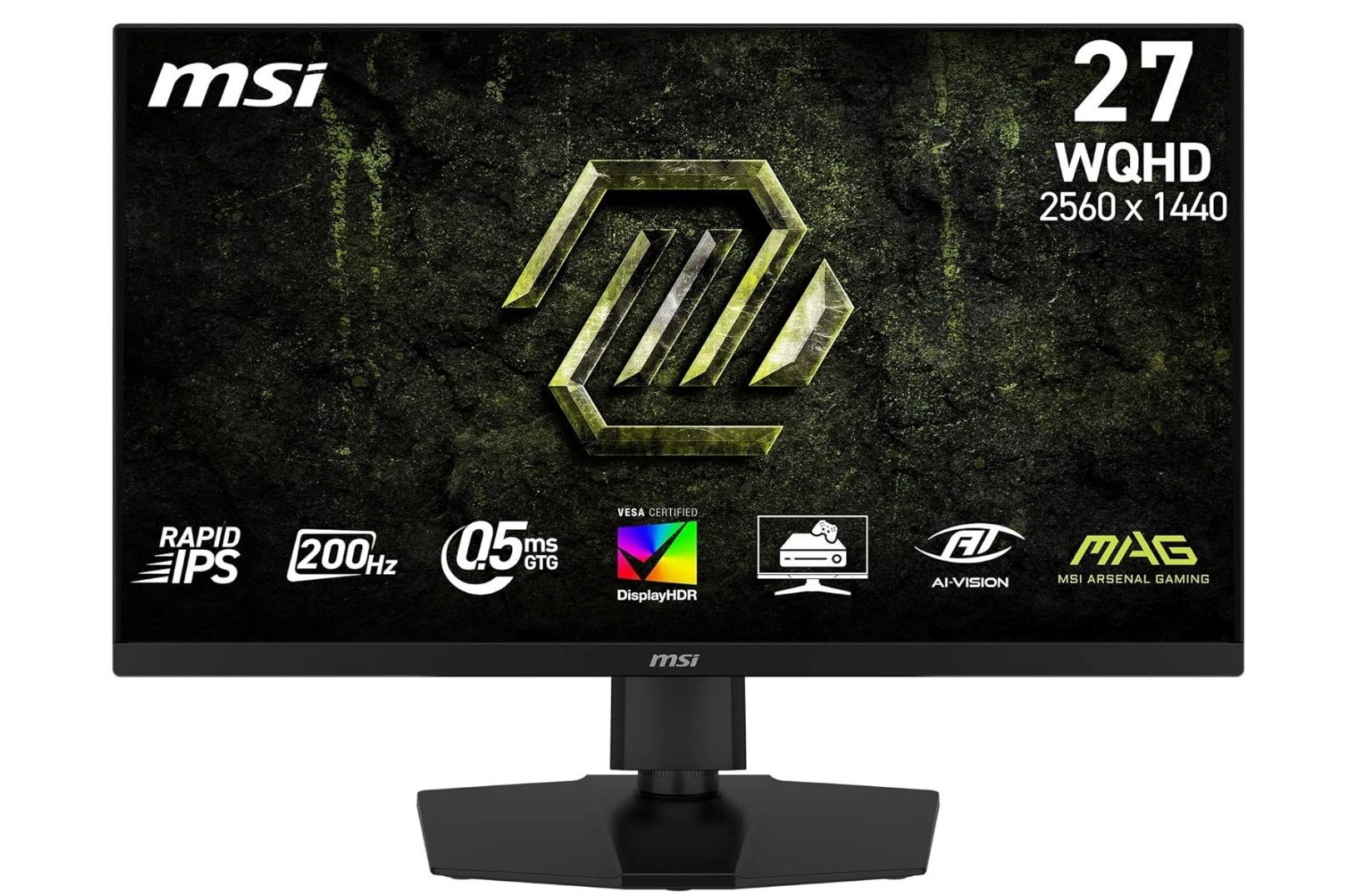 Msi Mag 274Qpf E20 Gaming Monitor Rapid Ips 27" Qhd 200Hz. Panel Rapid Ips Qhd 2