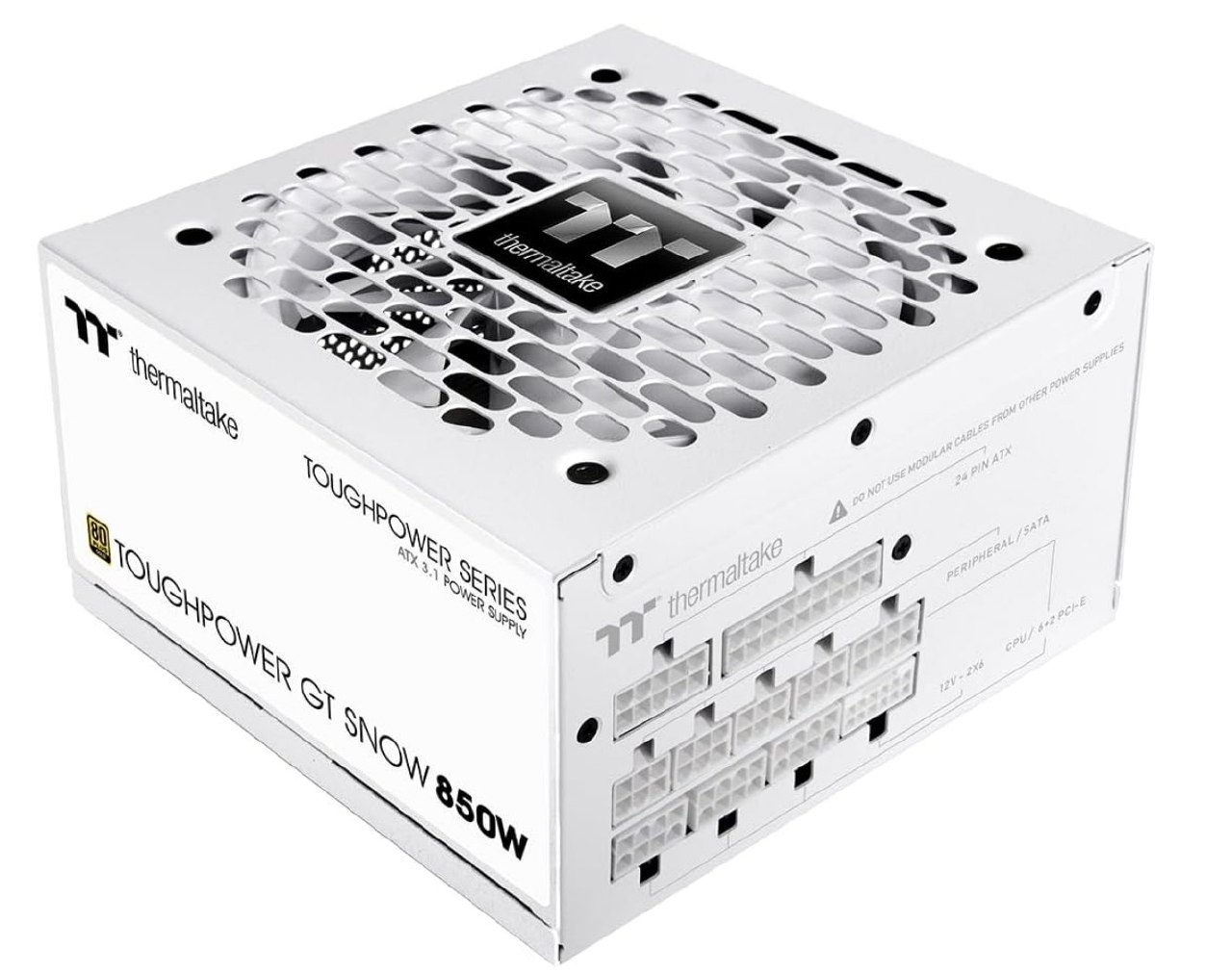 Thermaltake Toughpower GT 850W Fuente Modular ATX 3.1 Blanca. ATX 3.1 con conect