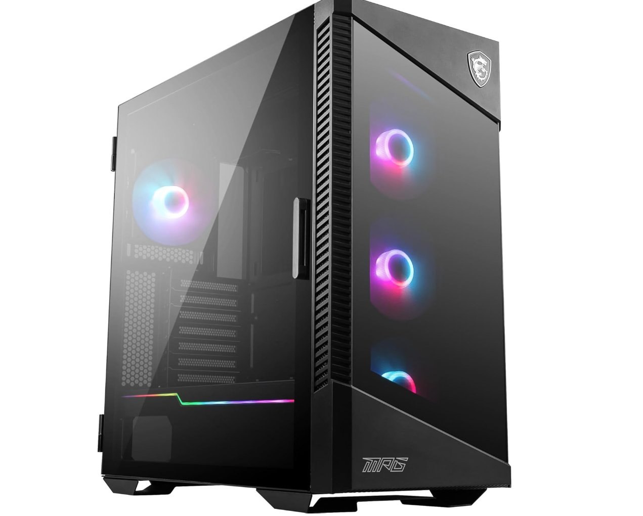Msi Mpg Velox 100R Caja PC Mid-Tower Argb. 4 Ventiladores Argb 120Mm Con Mystic