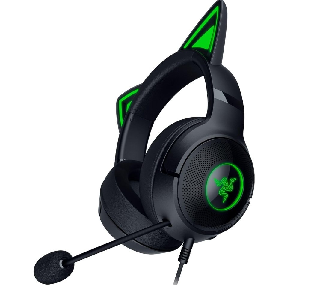 Razer Kraken Kitty V2 Auriculares Gaming RGB. Iluminación Chroma RGB reactiva a
