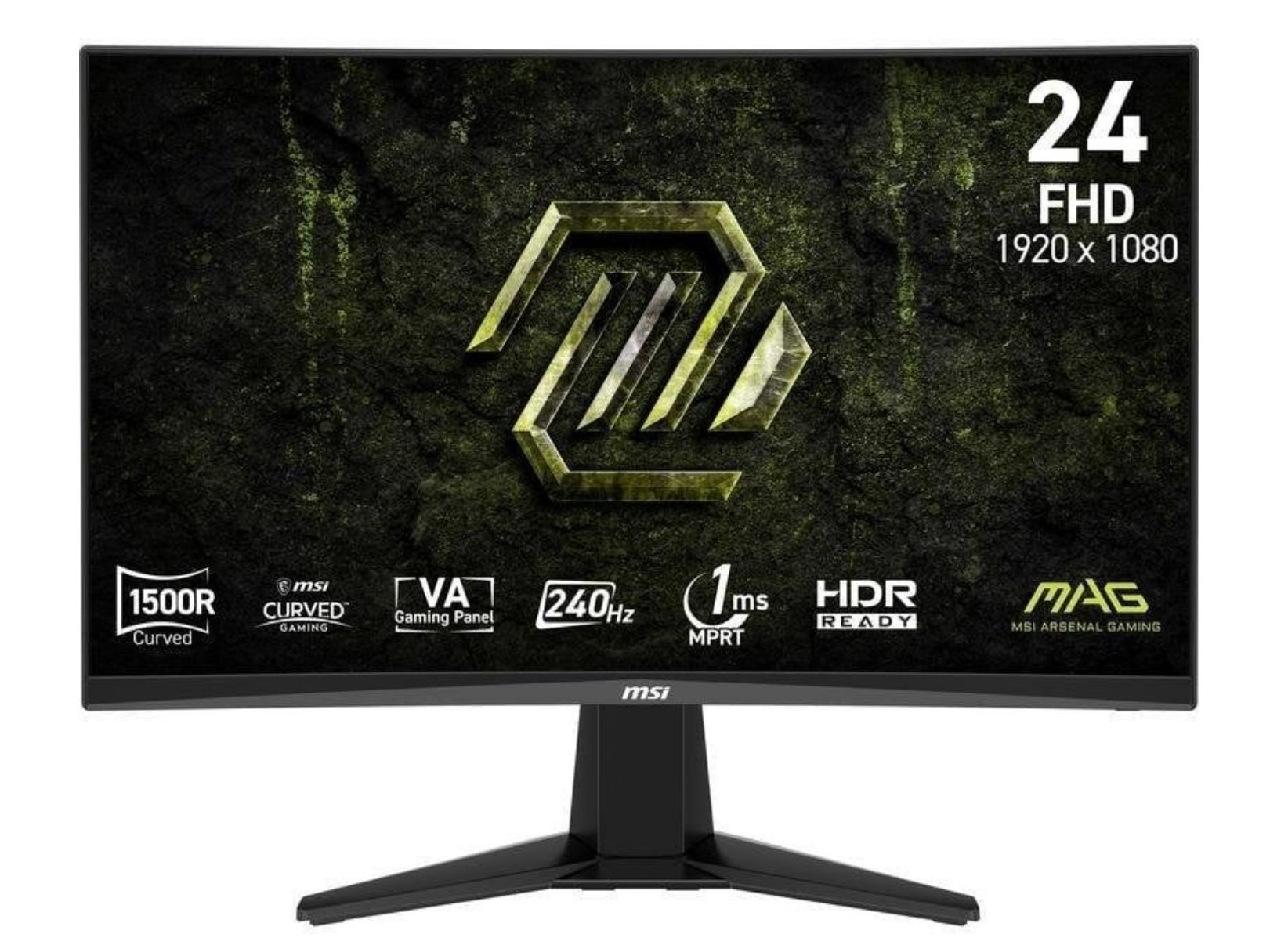 Msi Mag 245C X24 Gaming Monitor Va Curvo 23.6" FHD 240Hz. Panel Va Curvo