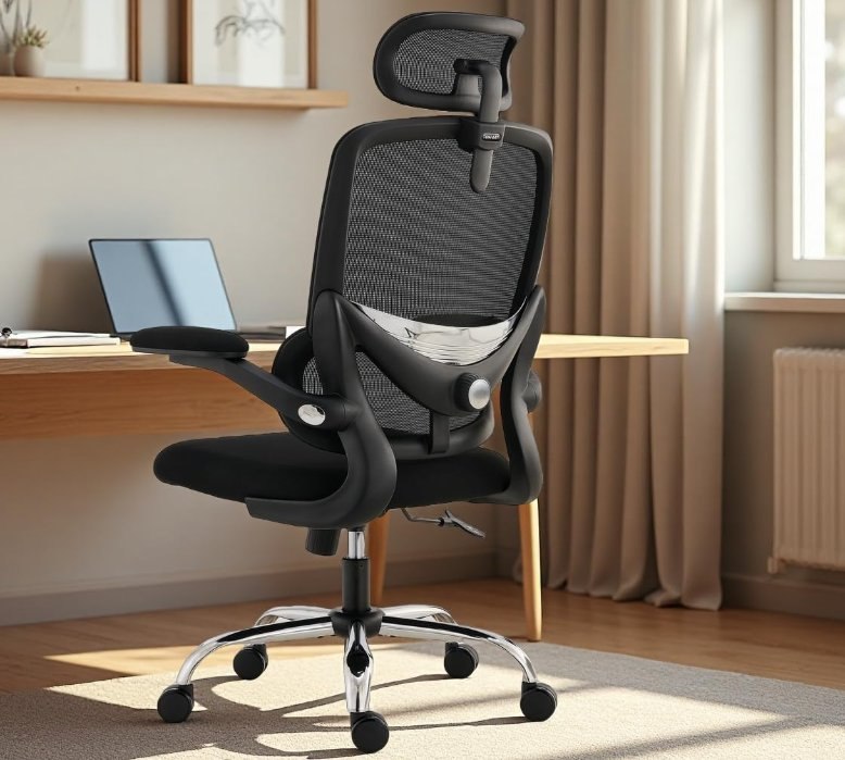 Tonfary Silla Ergonómica Oficina Respaldo Malla 150 kg. Soporte lumbar 2D ajust