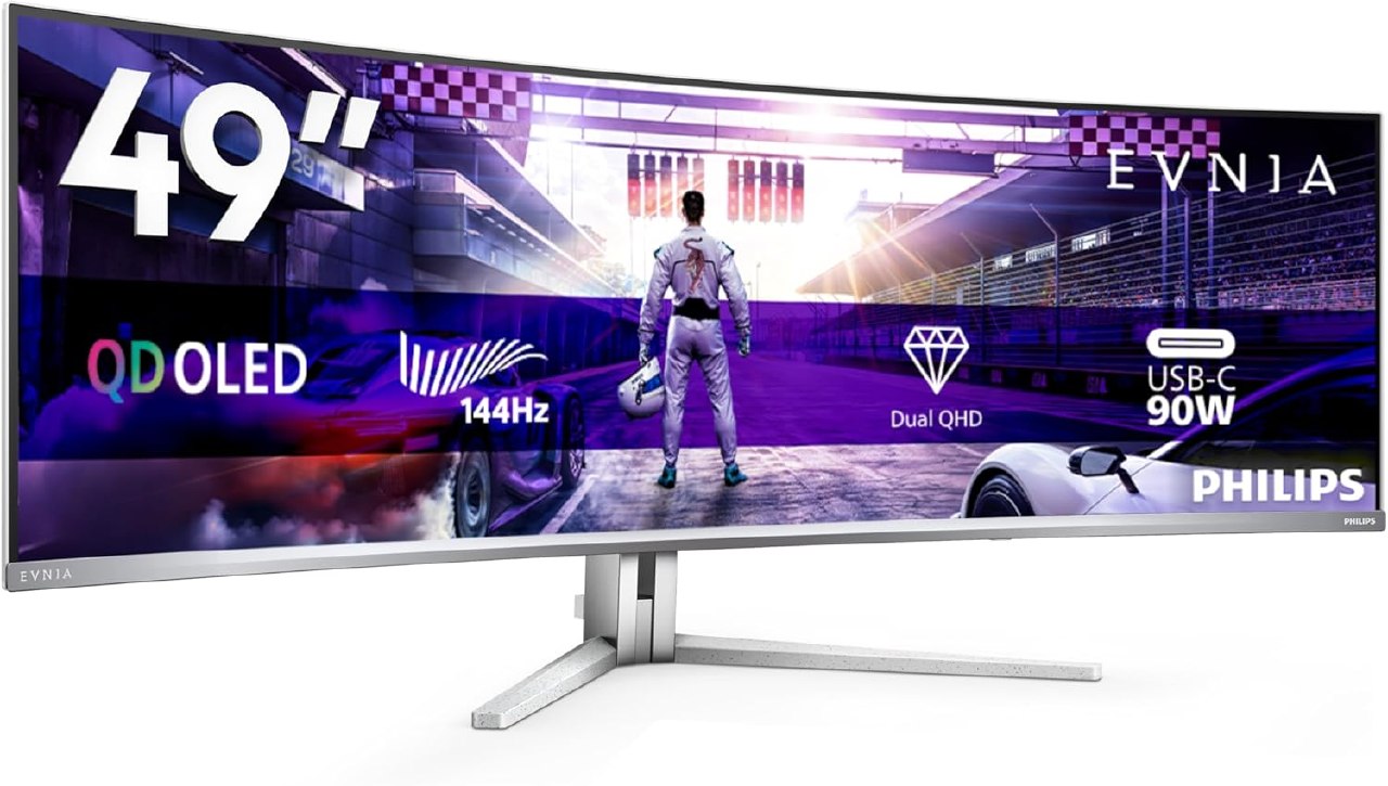 Philips Evnia 49M2C8900LA Gaming Monitor QD-OLED 49" DQHD 144Hz. Panel QD-OLED 5