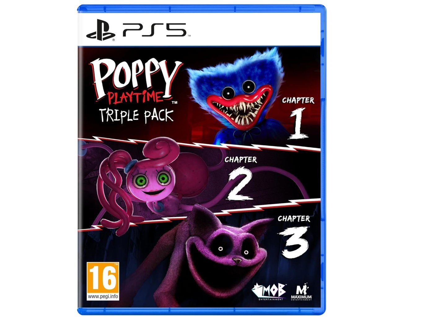 Poppy Playtime Triple Pack PS5. Incluye los 3 primeros capítulos: A Tight Squee