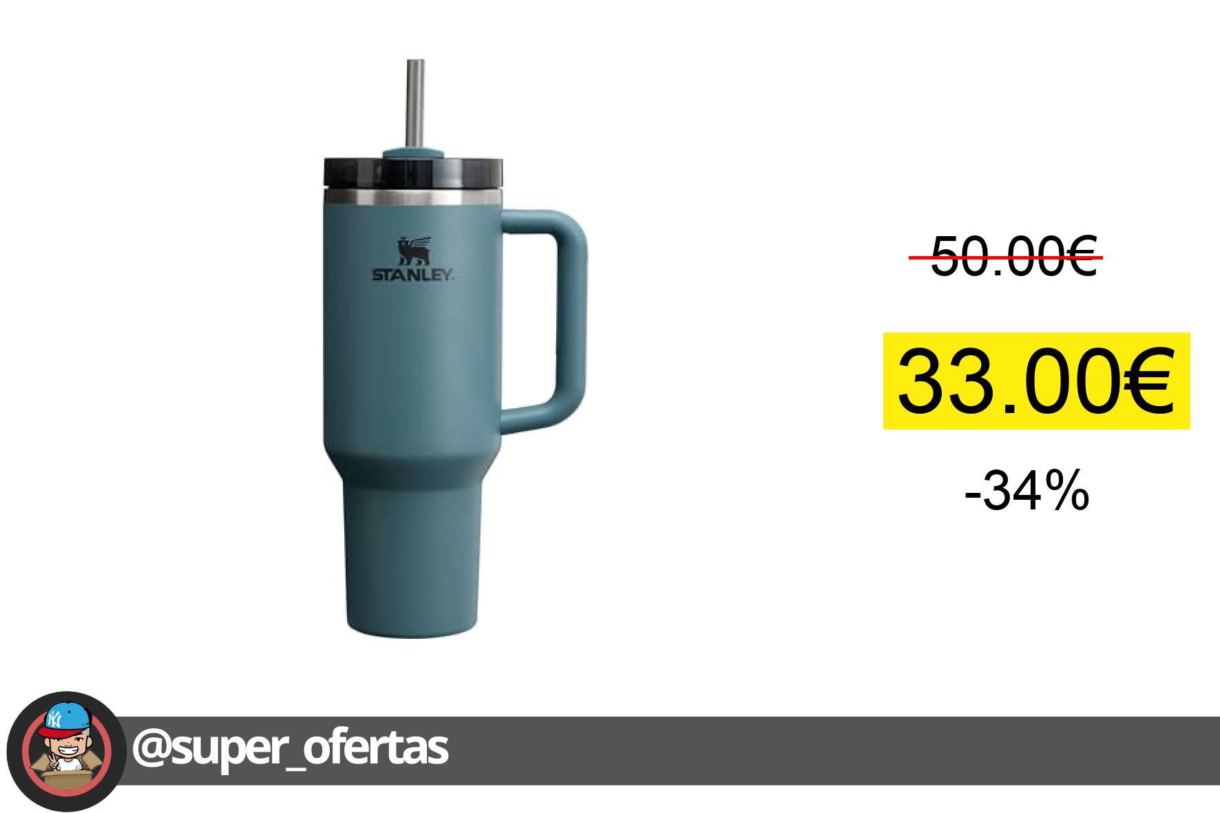 〽 STANLEY Quencher H2.0 FlowState Tumbler 1.2L - Termo Conserva el Frío 11 Horas - Helada Dura