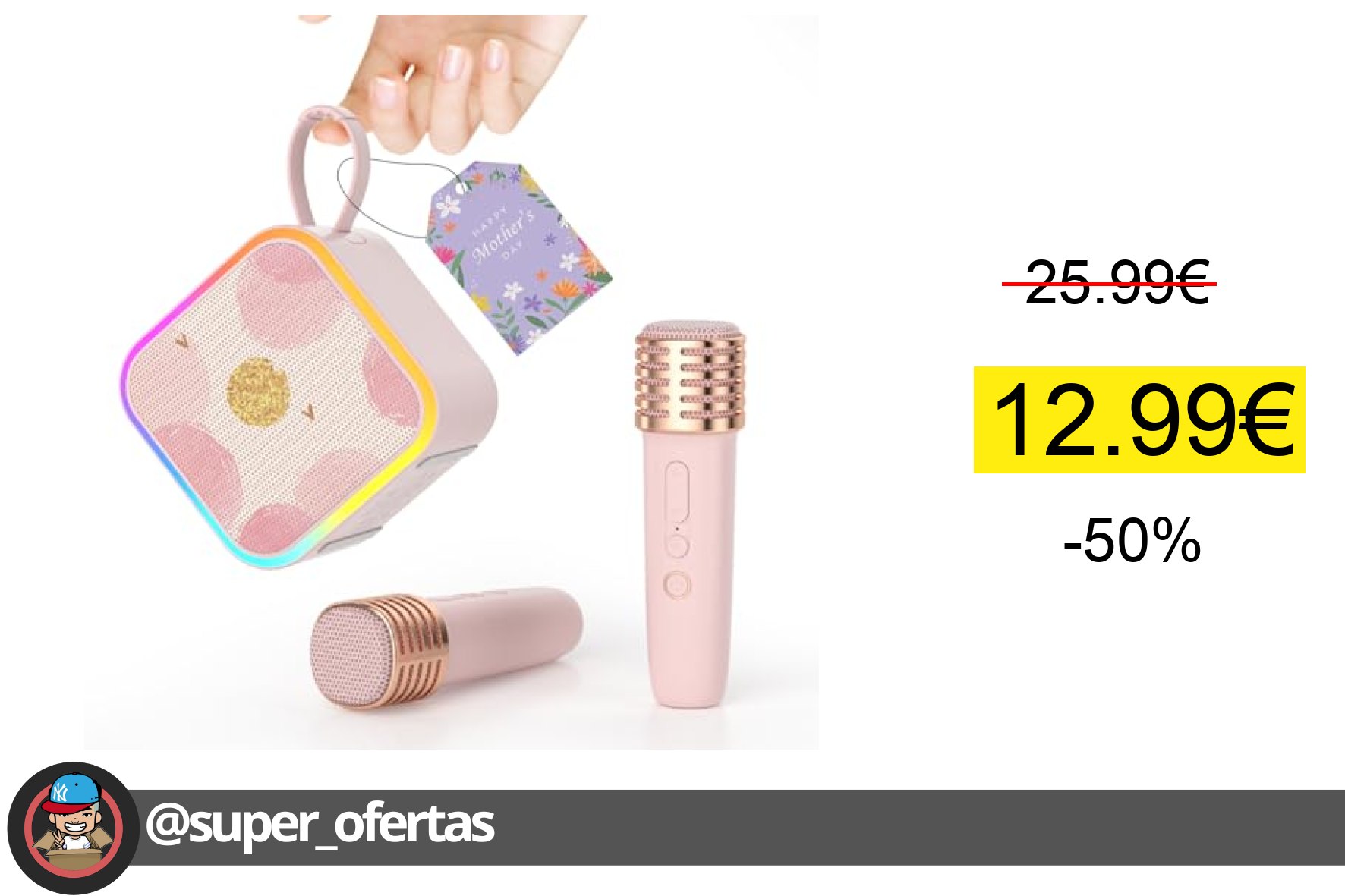 Cuponazo Karaoke para Niños con 2 Micrófonos