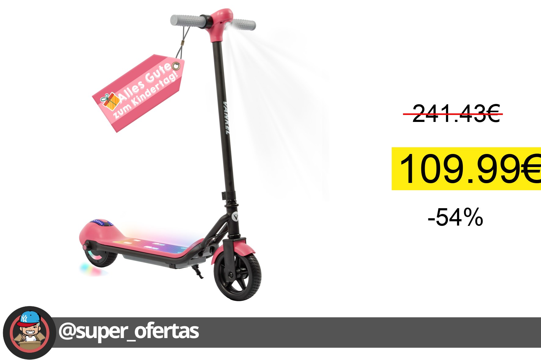 Cuponazo Patinete Infantil Miravia