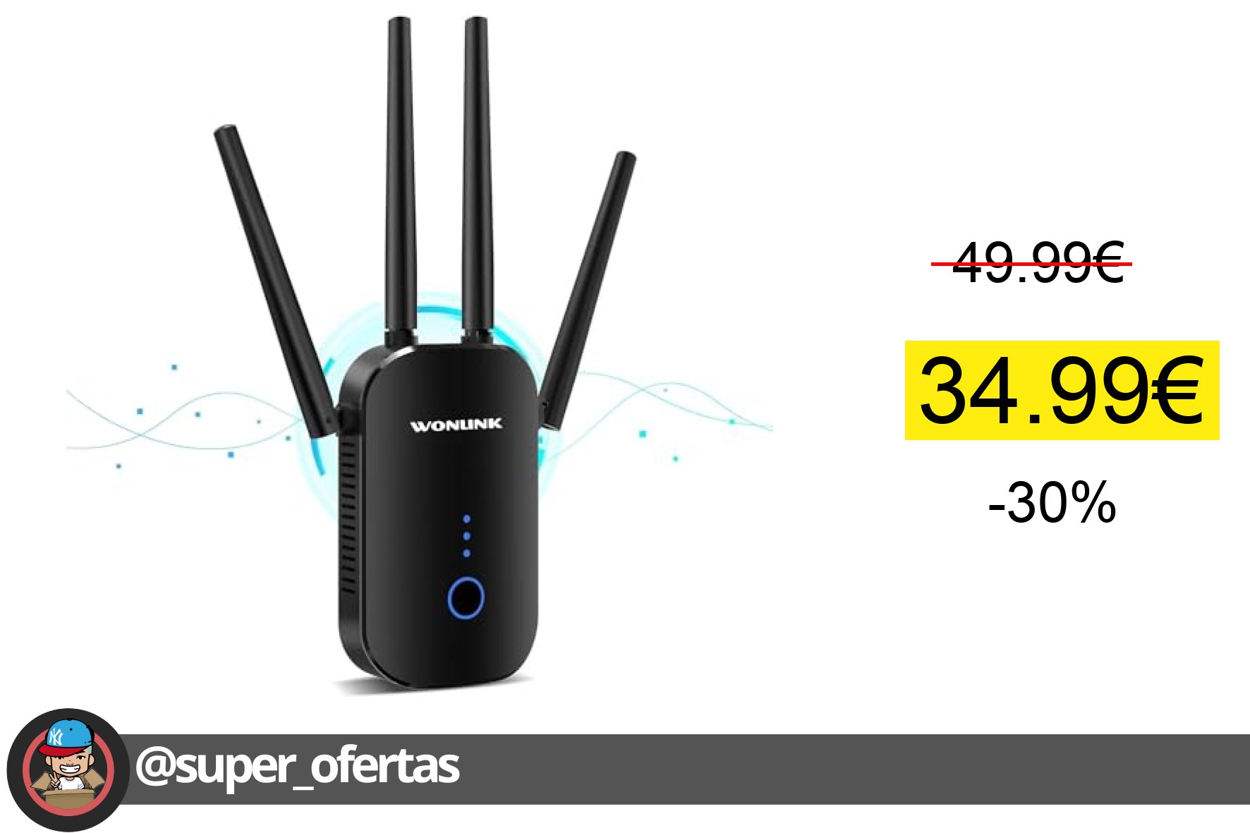 Repetidor WiFi 1200Mbps