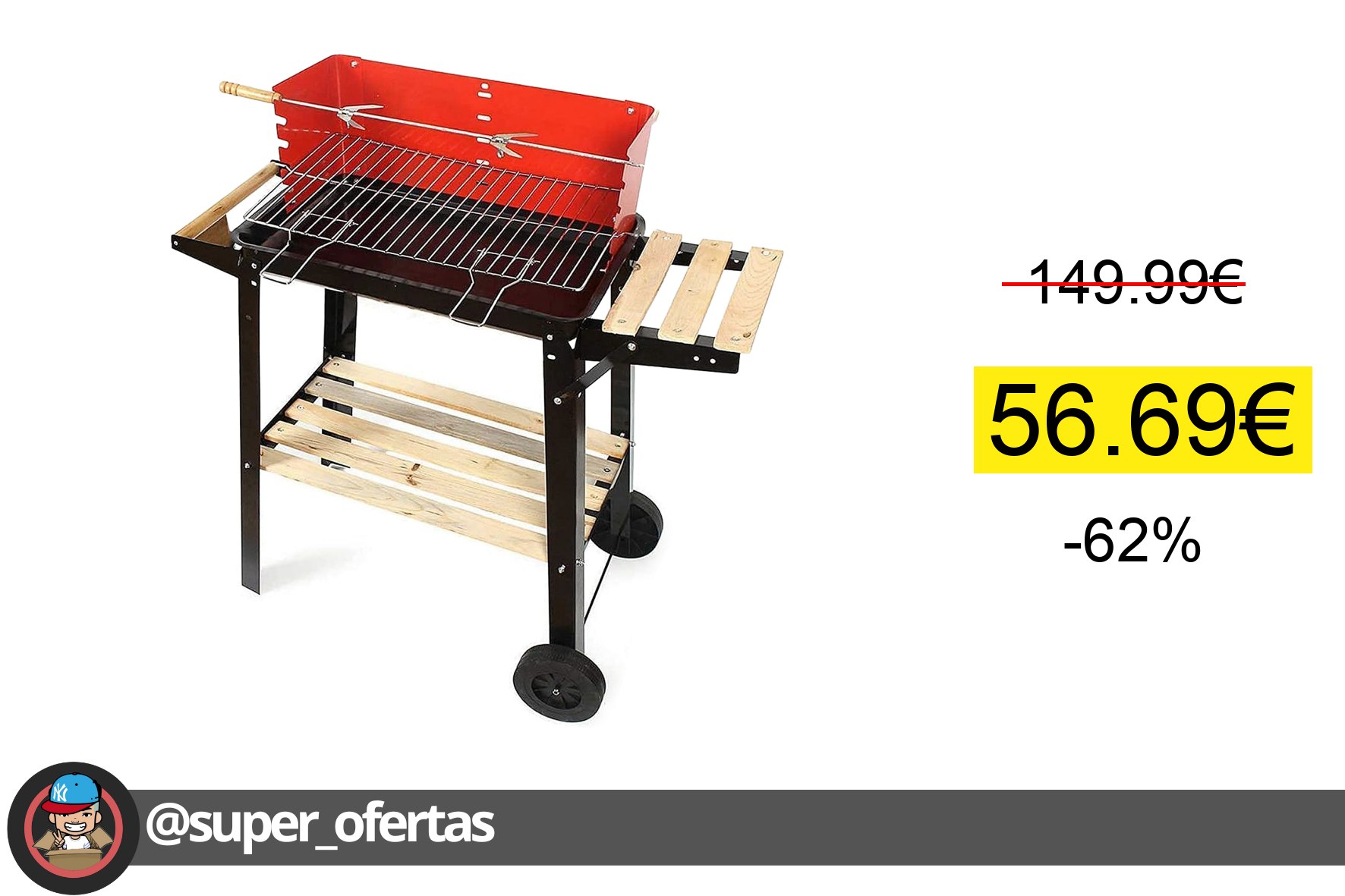 Cuponazo 🔸 #Miravia - Barbacoa de carbón portatil