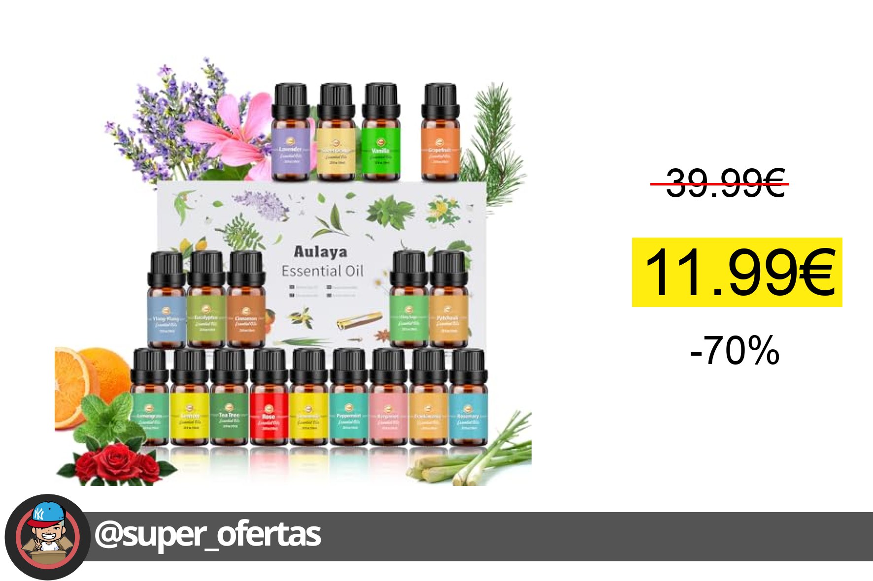 Cuponazo 🔸 #Amazon Set de Aceites Esenciales para Humidificador