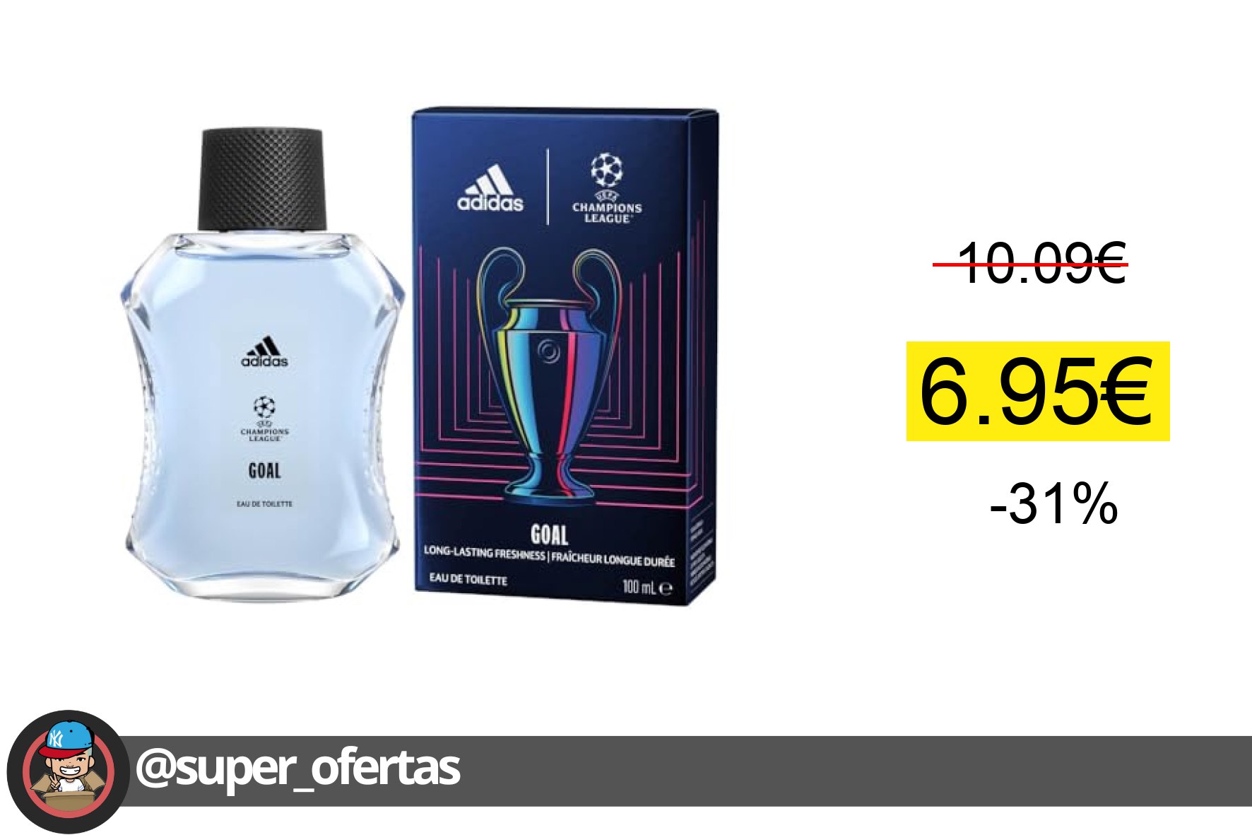 Fragancia Adidas UEFA GOAL 100 ml