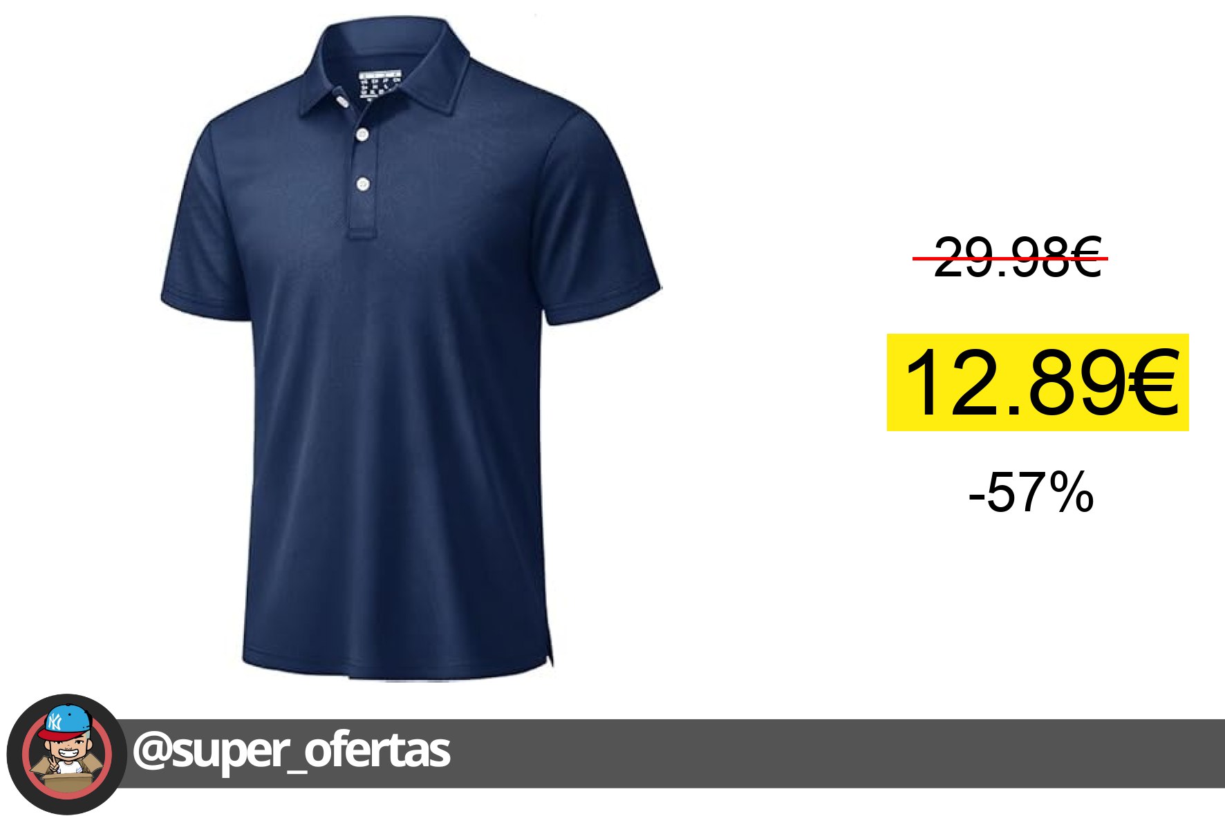 Camiseta Polo TACVASEN Hombre Manga Corta