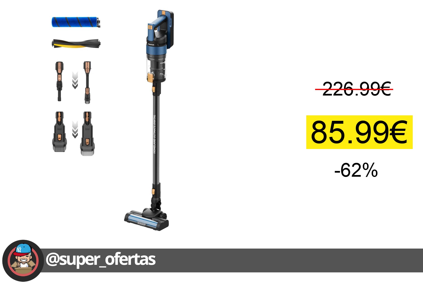 Cuponazo: Aspirador vertical Taurus Homeland oferta descuento