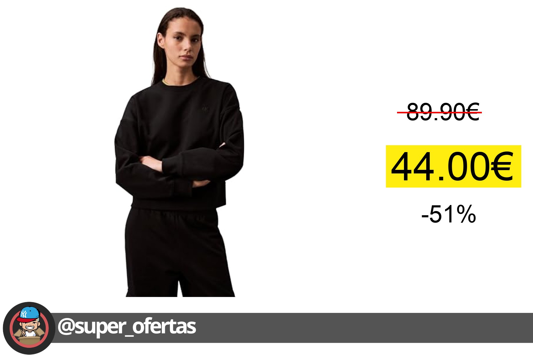 Sudadera Calvin Klein: estilo y comodidad para mujeres oferta descuento