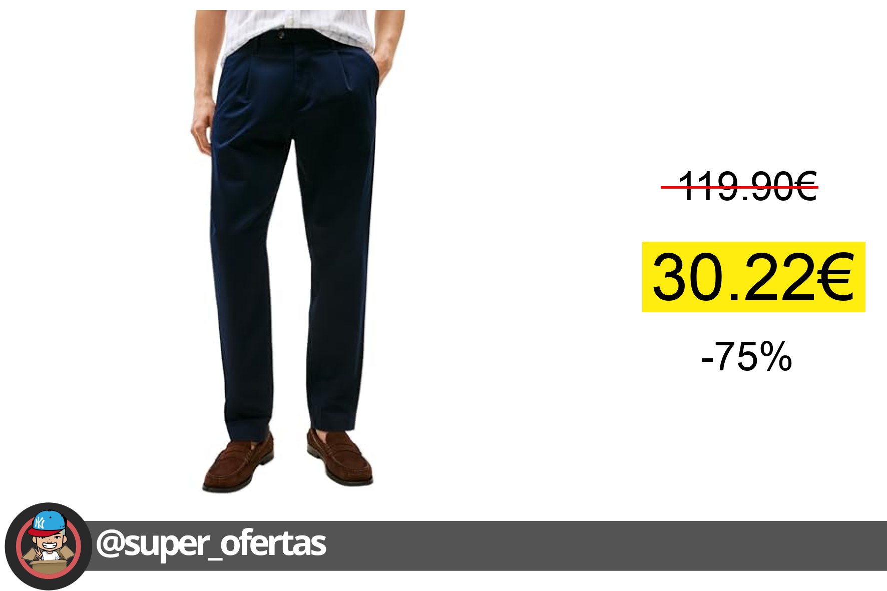 Pantalón chino Tommy Hilfiger, estilo Harlem Satin