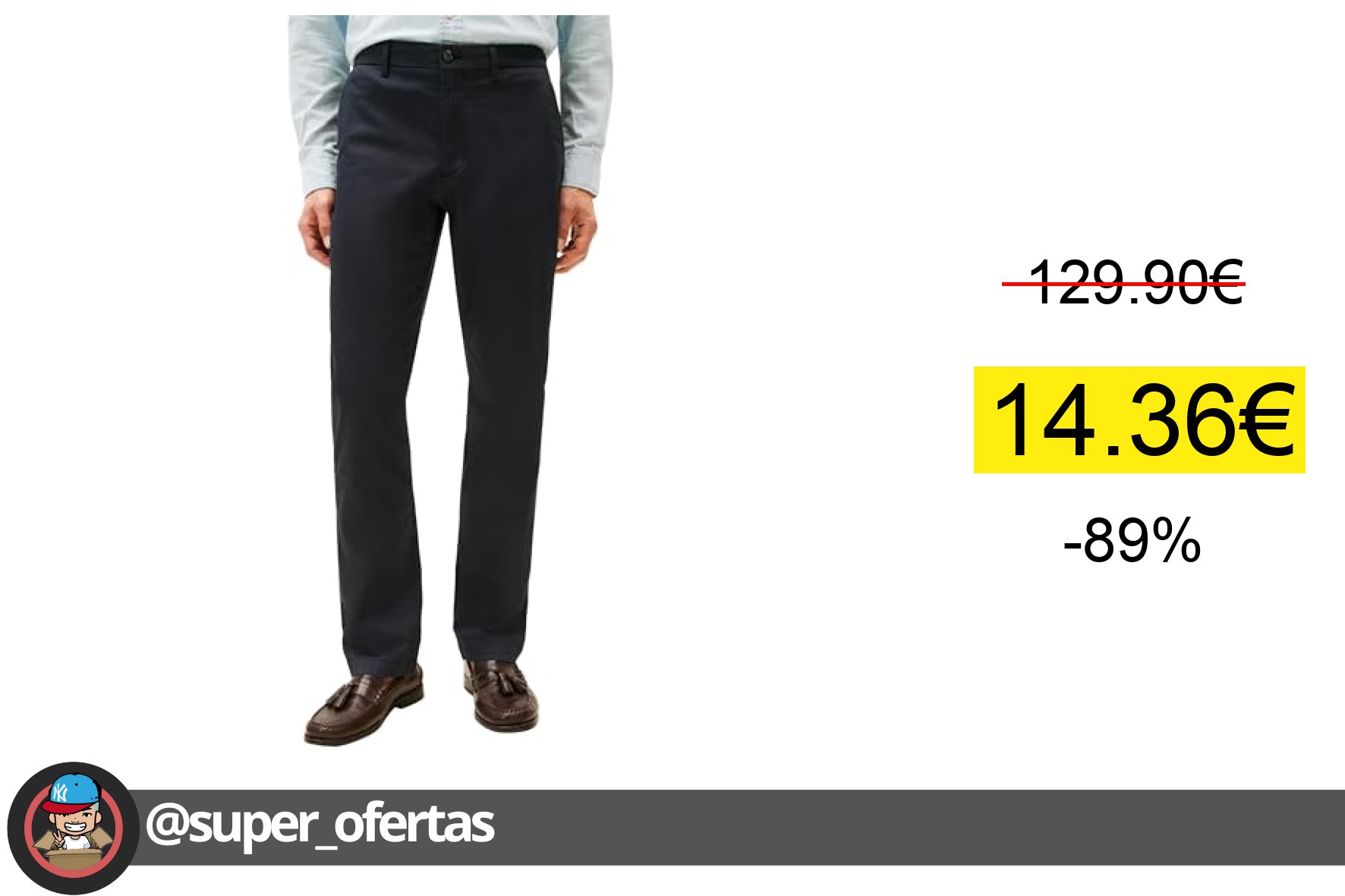 Pantalón chino Tommy Hilfiger de alta calidad