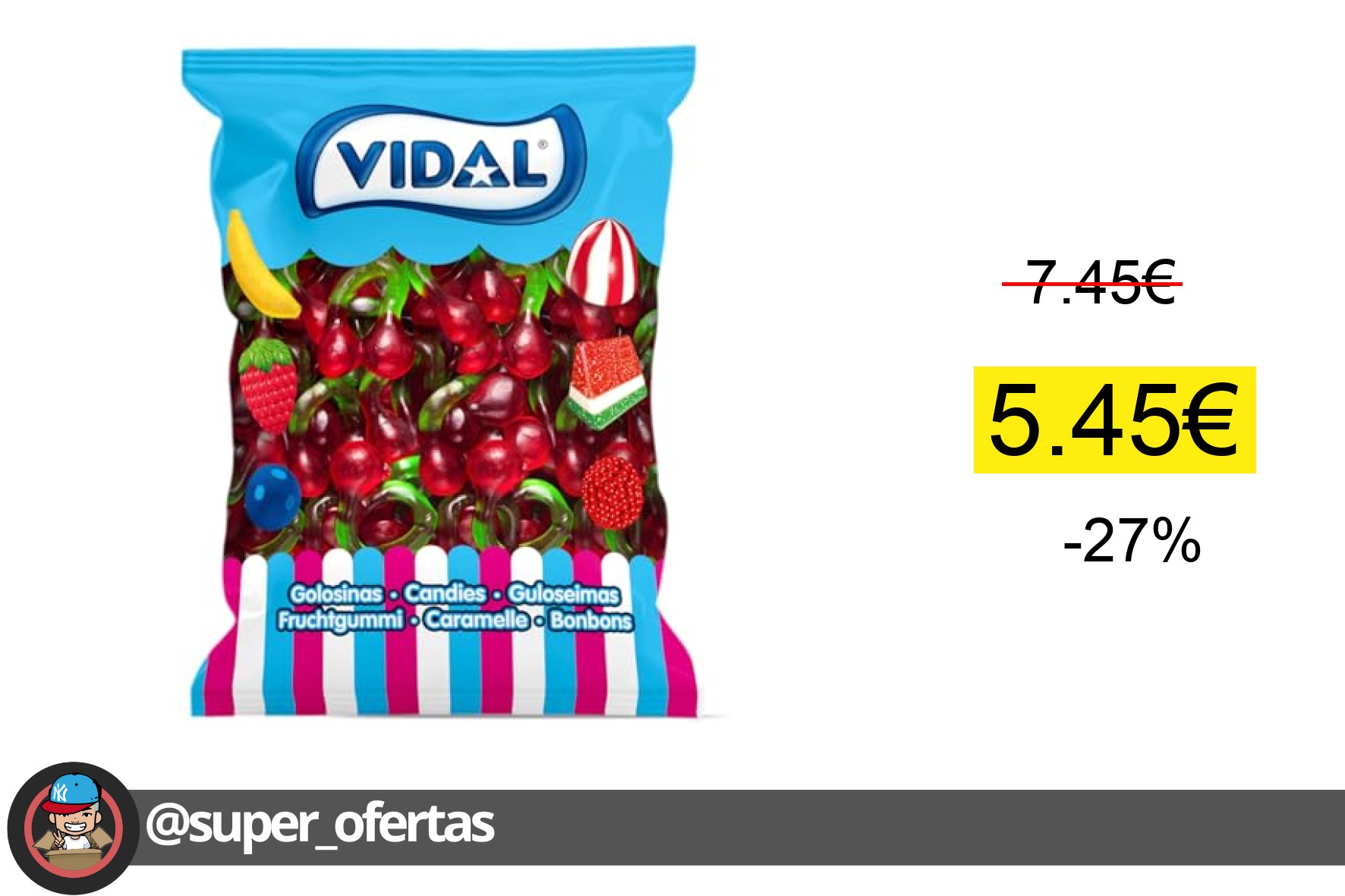 Golosinas en forma de cereza XL