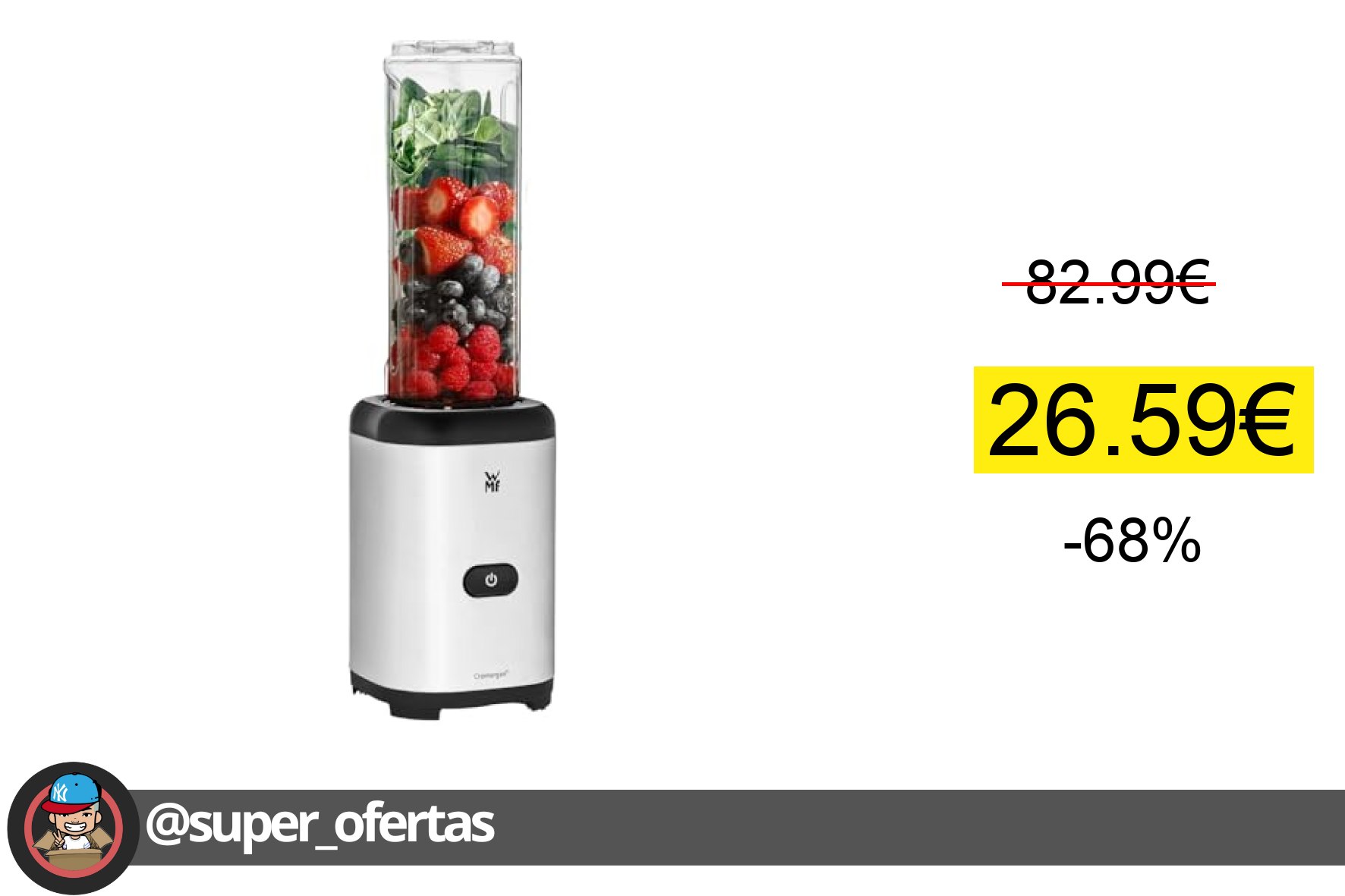Batidora de Vaso Individual Mini WMF Kult X