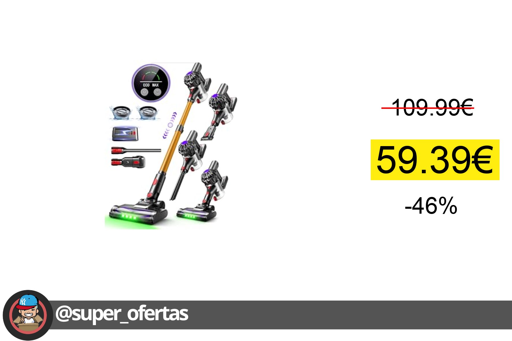 Cuponazo 🔸 #Amazon Slivamo S16 Aspiradora sin Cable