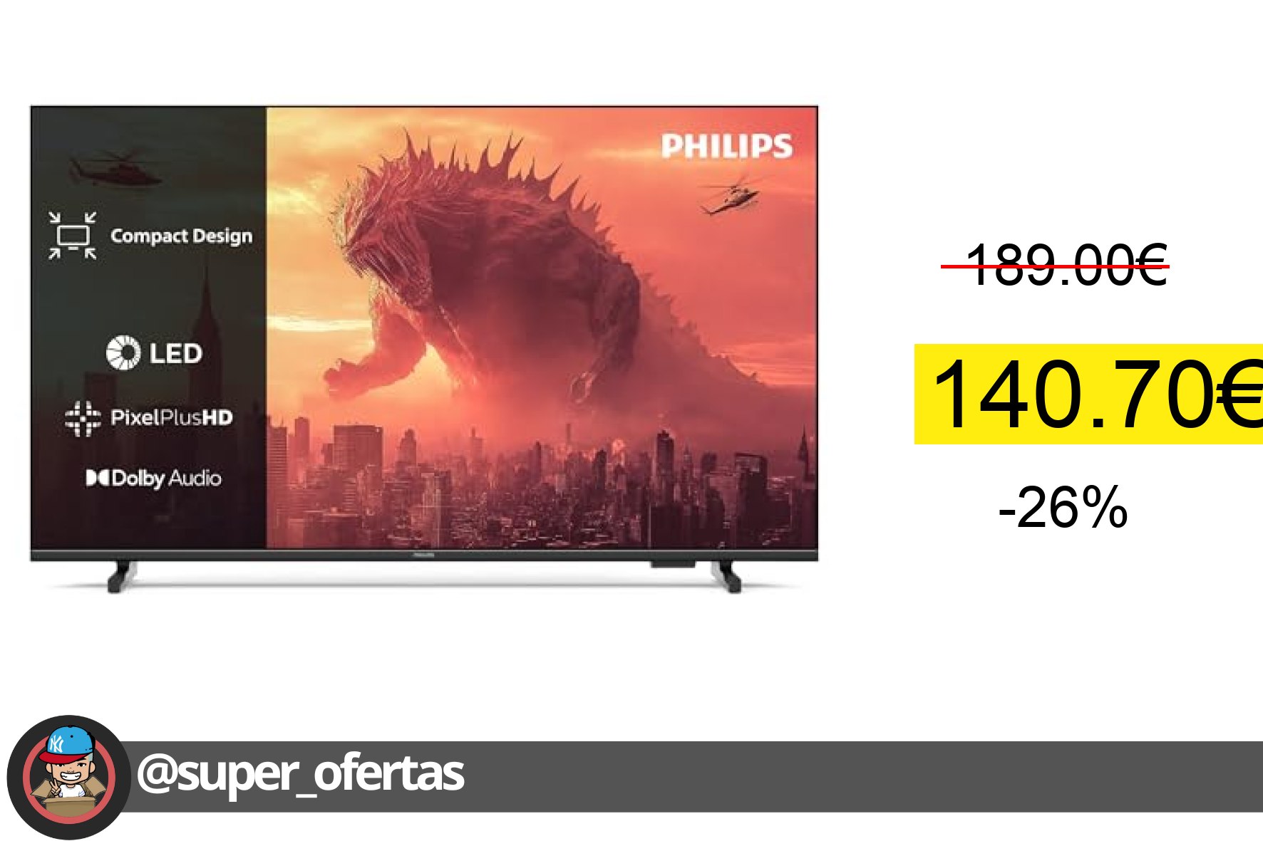 Televisión Philips 32PHS5500 FHD LED 32 pulgadas