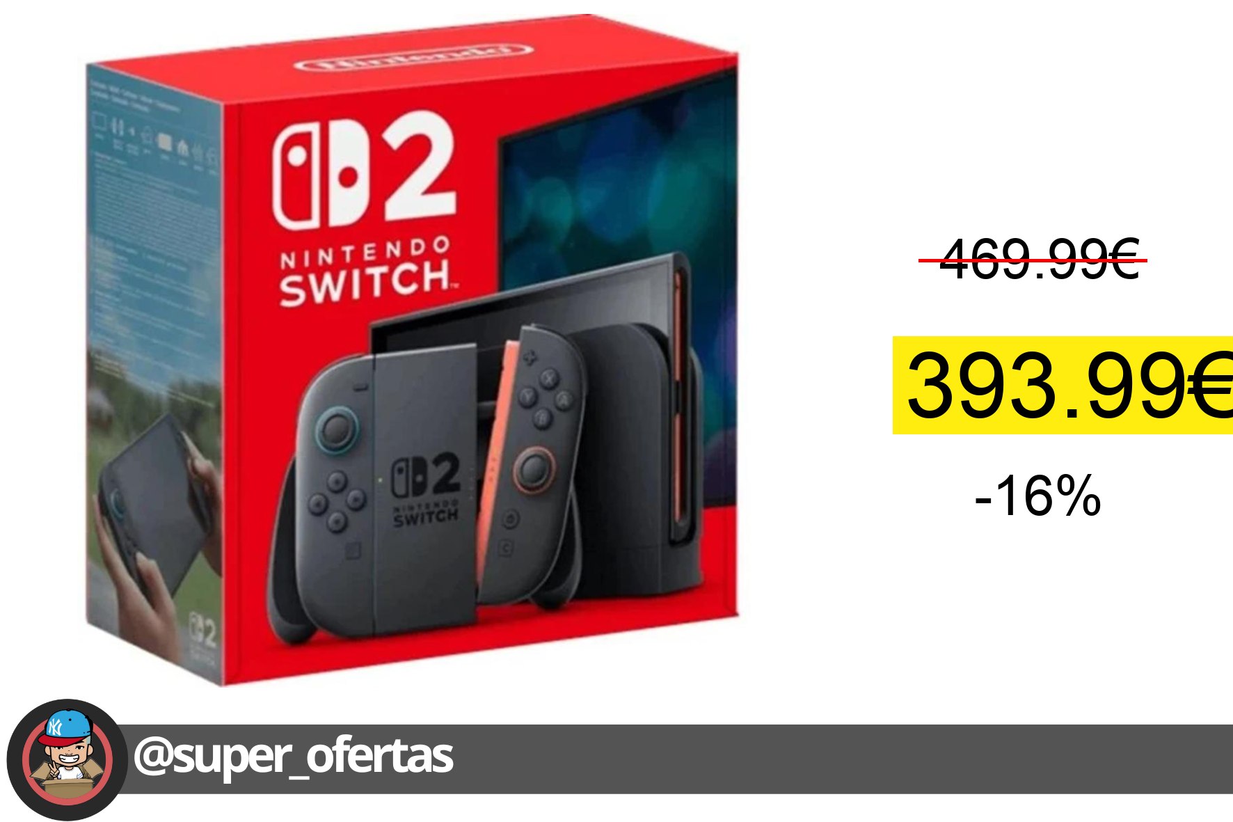 Cuponazo: Nintendo Switch 2 con Pantalla 7.9'' y 256GB