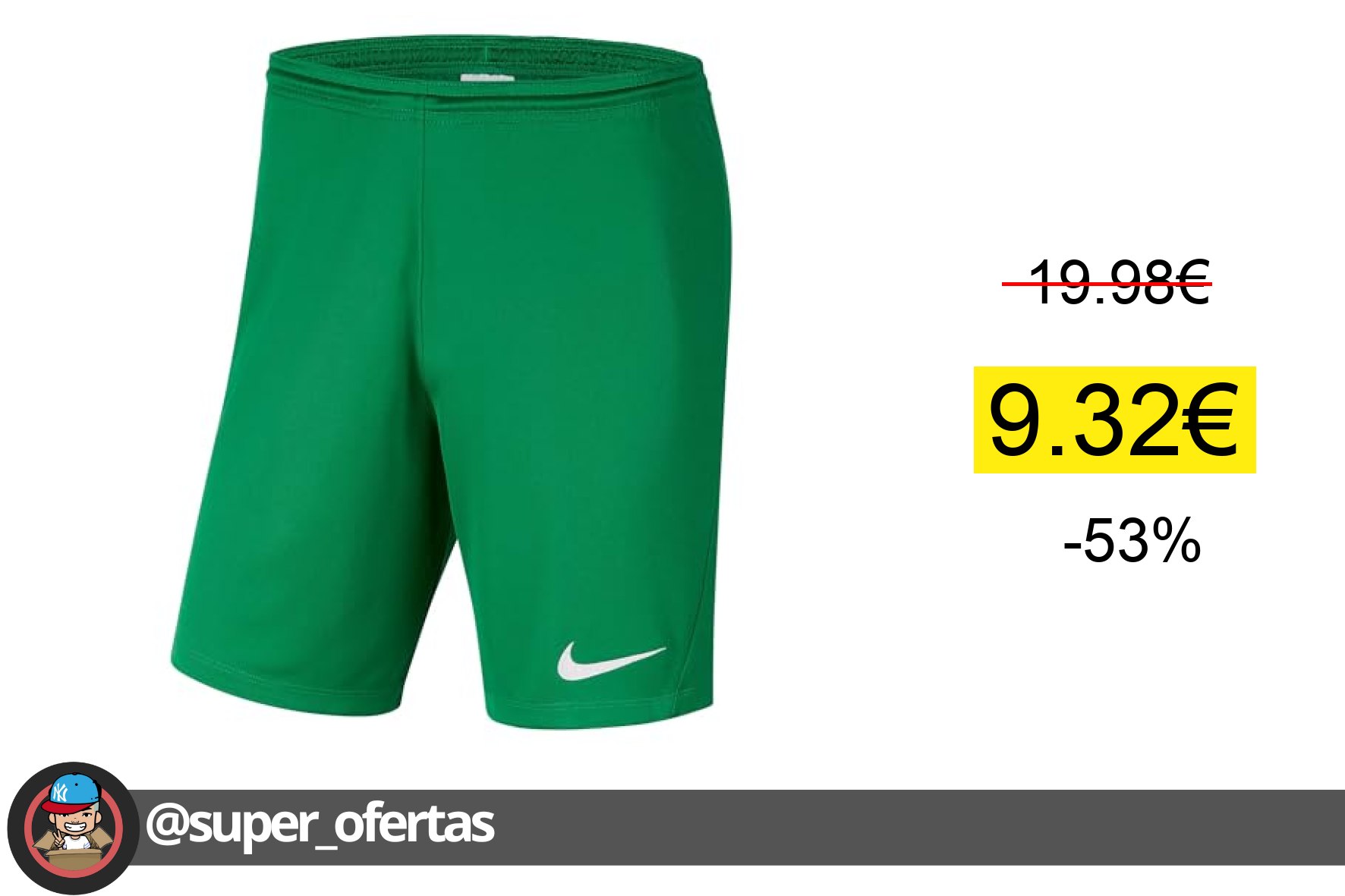 Nike M NK Dry Park III Short Nb K - Pantalones Cortos de Deporte para Hombre