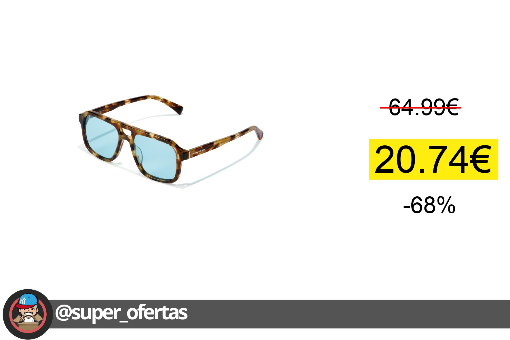 Cuponazo: Gafas de sol Hawkers para hombre y mujer a un precio increíble