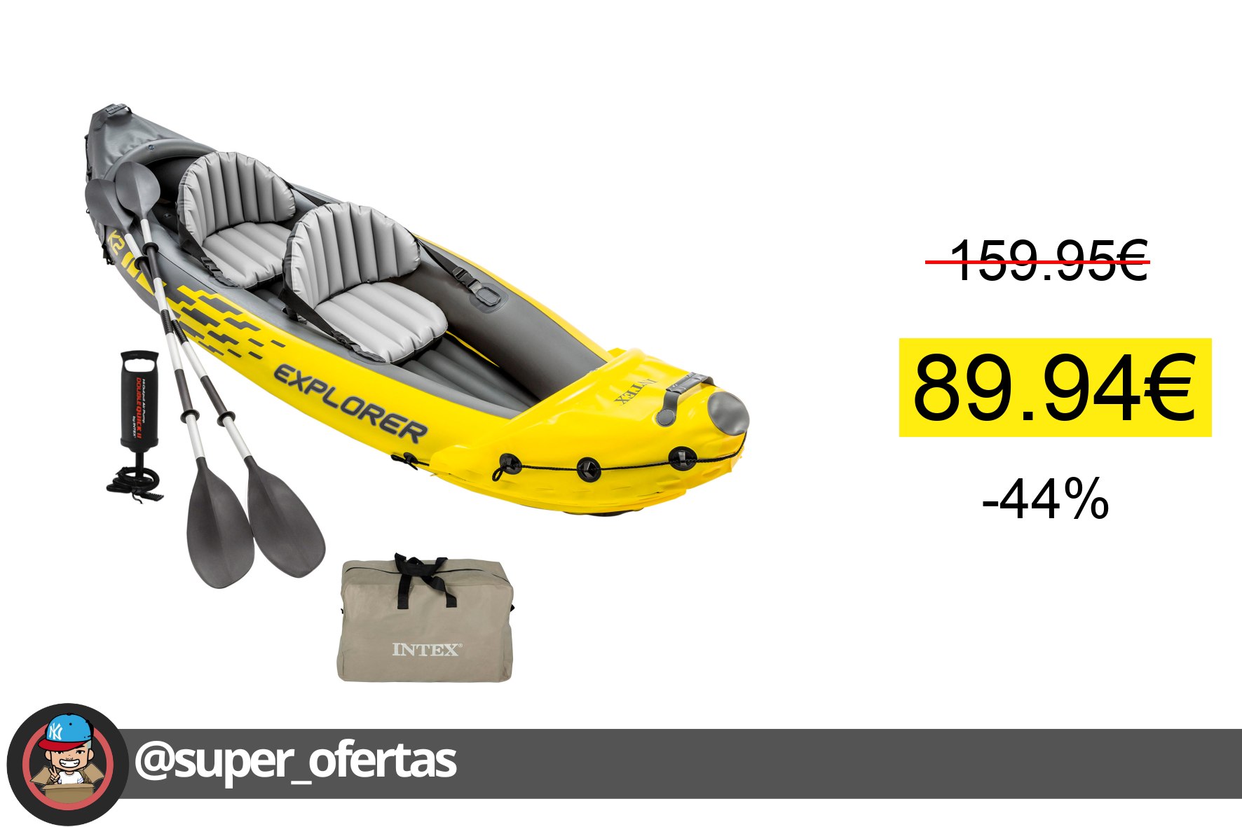 Cuponazo: Kayak hinchable para 2 personas