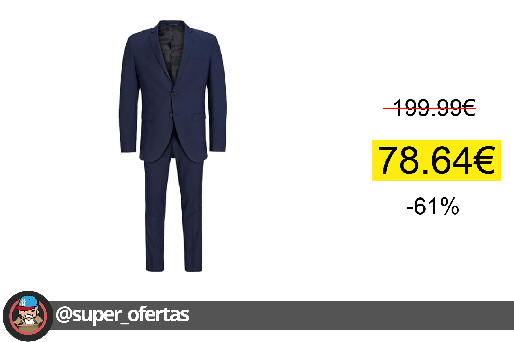 Traje Super Slim Fit Hombre Jack & Jones